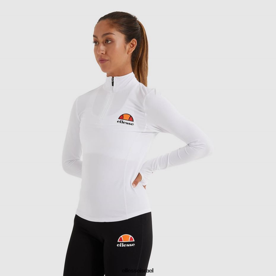 Ellesse הַלבָּשָׁה לבן נשים סופיה 1/4 רוכסן עליון 8T0ZPV95