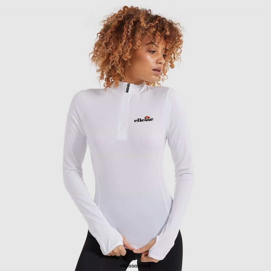 Ellesse הַלבָּשָׁה לבן נשים סופיה 1/4 רוכסן עליון 8T0ZPV95