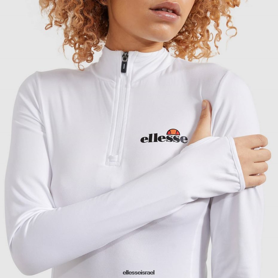 Ellesse הַלבָּשָׁה לבן נשים סופיה 1/4 רוכסן עליון 8T0ZPV95