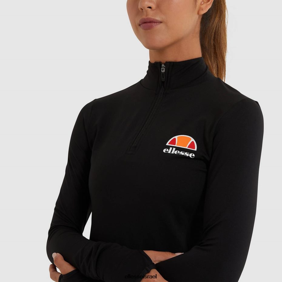 Ellesse הַלבָּשָׁה שָׁחוֹר נשים סופיה 1/4 רוכסן עליון 8T0ZPV96