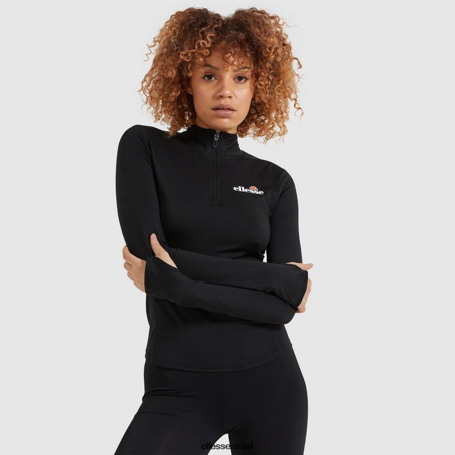 Ellesse הַלבָּשָׁה שָׁחוֹר נשים סופיה 1/4 רוכסן עליון 8T0ZPV96