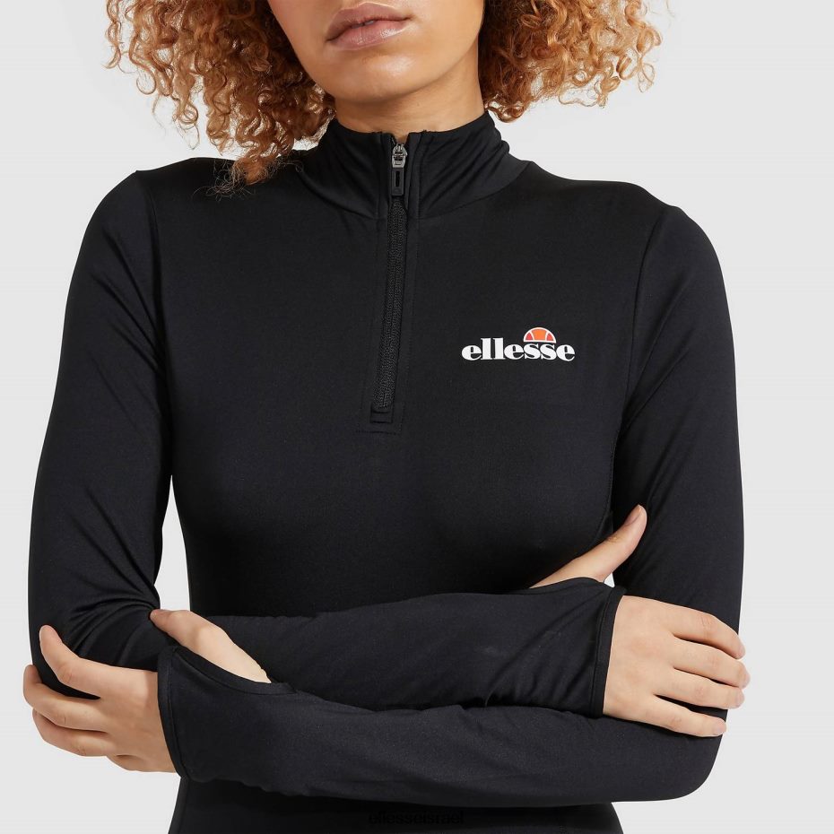 Ellesse הַלבָּשָׁה שָׁחוֹר נשים סופיה 1/4 רוכסן עליון 8T0ZPV96
