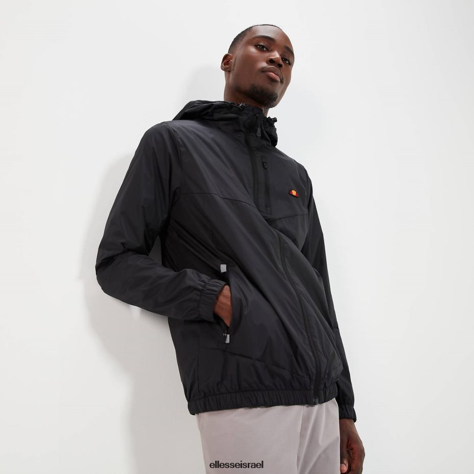 Ellesse הַלבָּשָׁה שָׁחוֹר גברים חלק 2 מעיל רוכסן מלא 8T0ZPV275