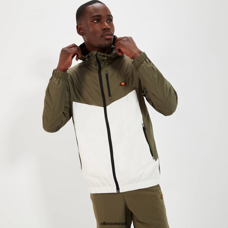 Ellesse הַלבָּשָׁה חָקִי גברים חלק 2 ז'קט מלא רוכסן ירוק 8T0ZPV276