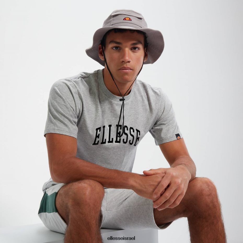 Ellesse הַלבָּשָׁה חוואר אפור גברים טי איידן 2 8T0ZPV351