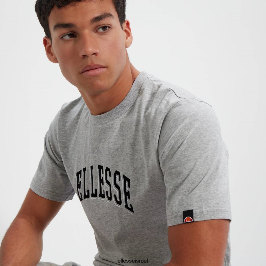 Ellesse הַלבָּשָׁה חוואר אפור גברים טי איידן 2 8T0ZPV351