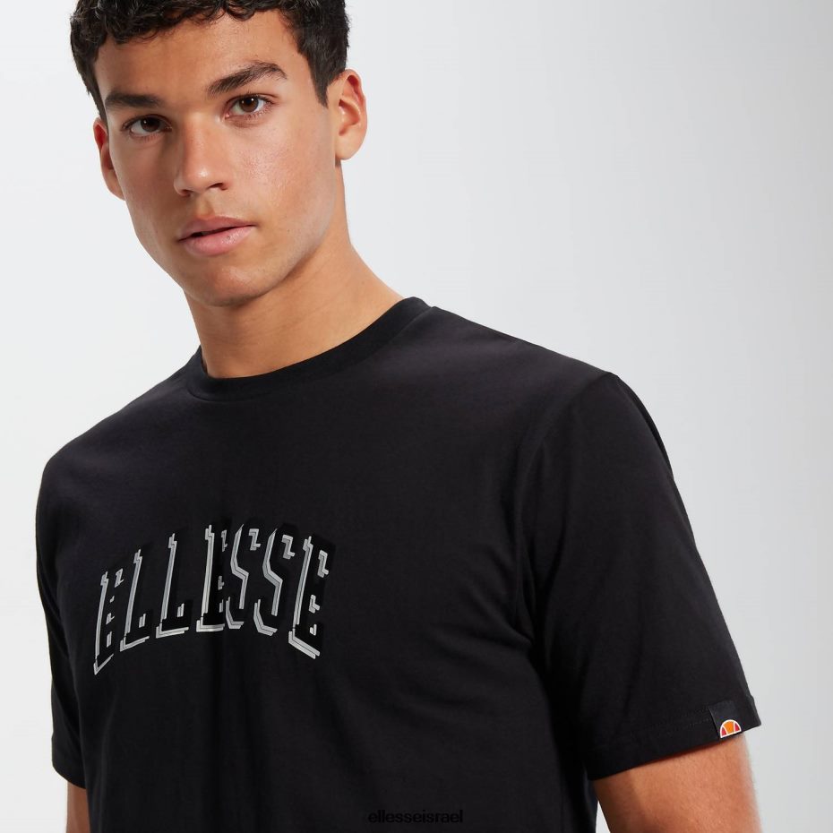 Ellesse הַלבָּשָׁה שָׁחוֹר גברים טי איידן 2 8T0ZPV352
