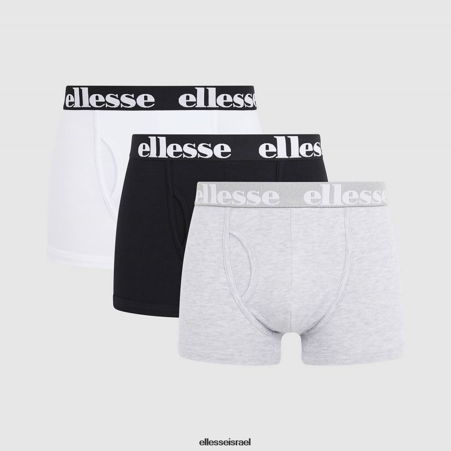 Ellesse אביזרים שחור/אפור/לבן גברים חלי תא מטען 3 מארז 8T0ZPV493