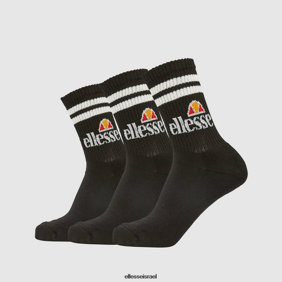 Ellesse אביזרים שָׁחוֹר מסוגנן גרבי פולו 3pk 8T0ZPV488