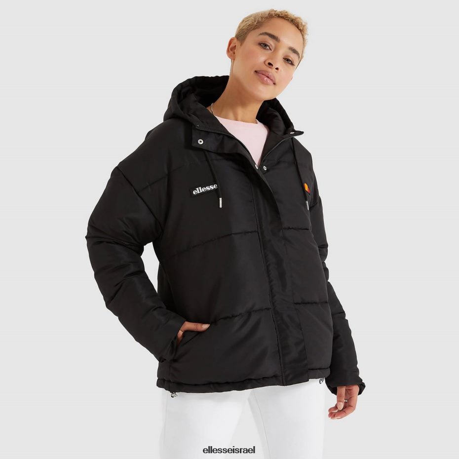 Ellesse הַלבָּשָׁה שָׁחוֹר נשים ז'קט מרופד פג'ו 8T0ZPV1