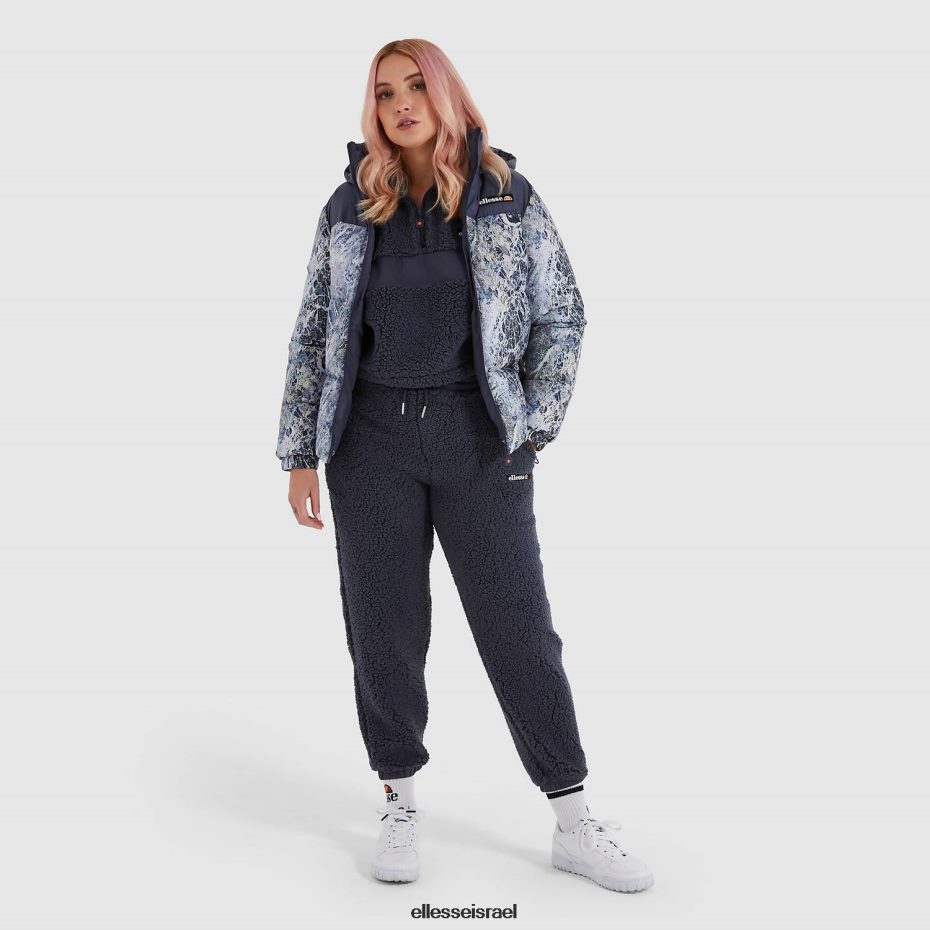Ellesse הַלבָּשָׁה חיל הים נשים ז'קט מרופד סנסו 8T0ZPV158