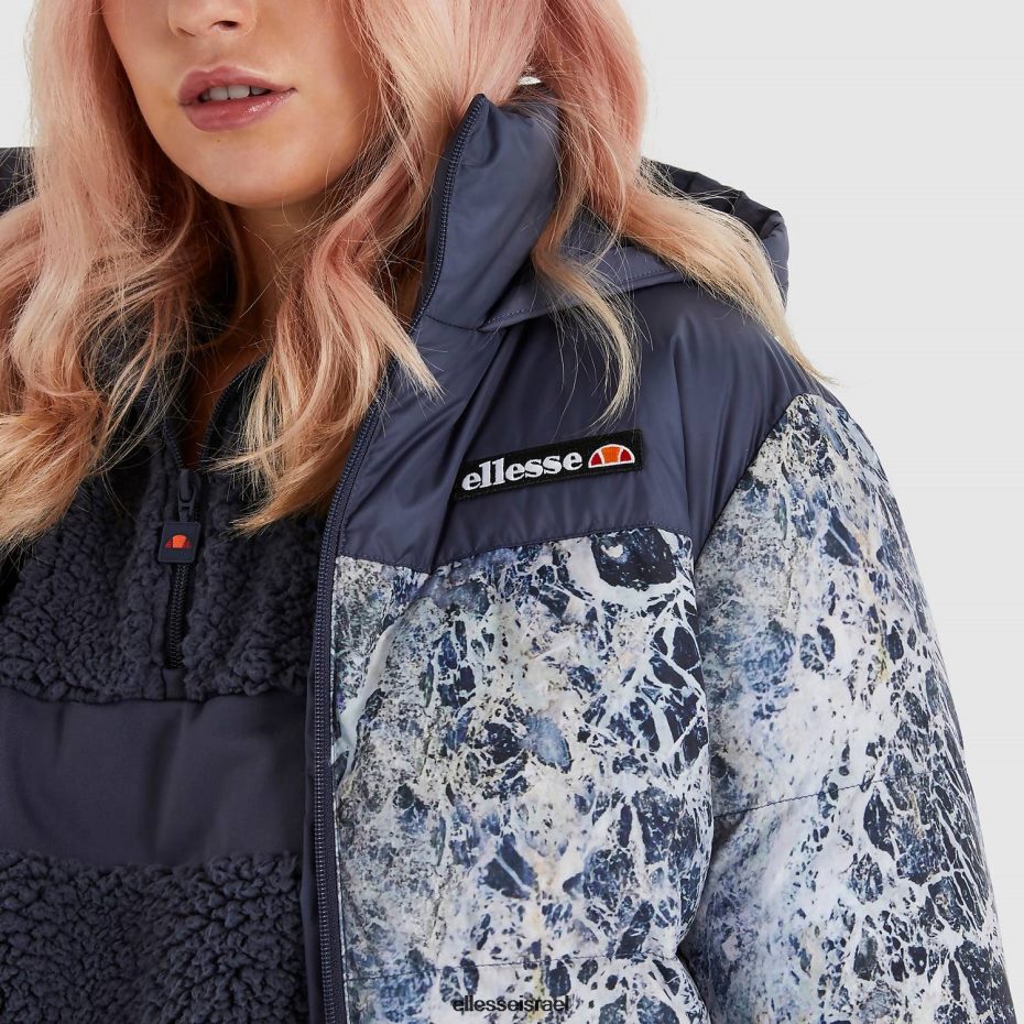 Ellesse הַלבָּשָׁה חיל הים נשים ז'קט מרופד סנסו 8T0ZPV158