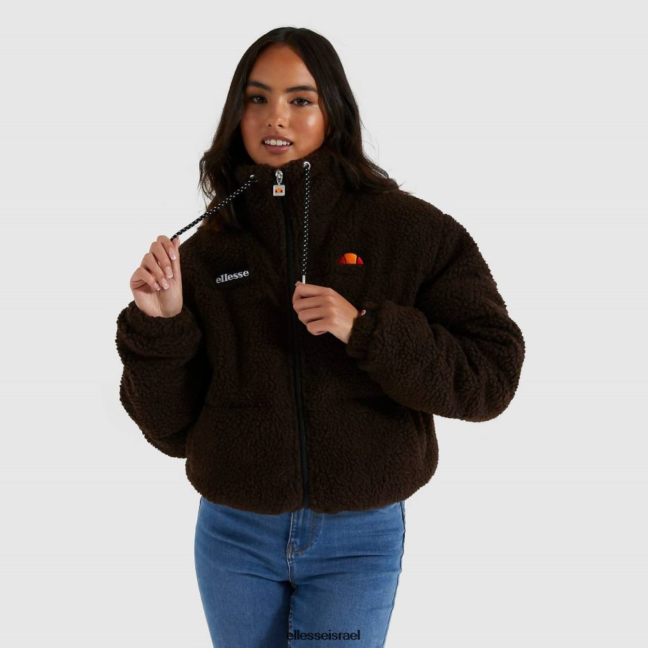 Ellesse הַלבָּשָׁה חום נשים ז'קט מרופד מולליס 8T0ZPV165