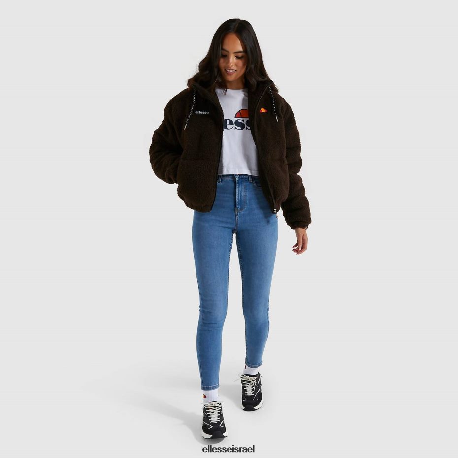 Ellesse הַלבָּשָׁה חום נשים ז'קט מרופד מולליס 8T0ZPV165