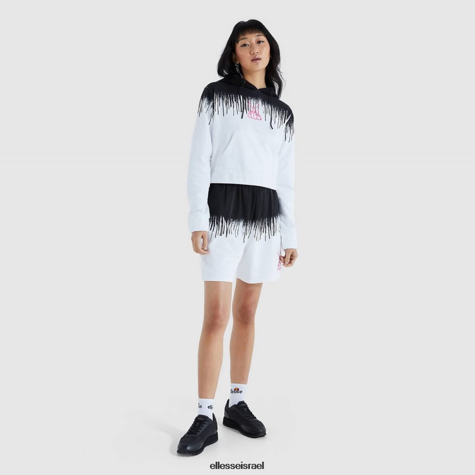 Ellesse הַלבָּשָׁה שָׁחוֹר נשים קפוצ'ון ראקה קצוץ 8T0ZPV177