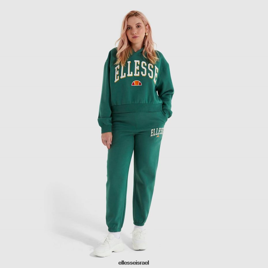 Ellesse הַלבָּשָׁה ירוק כהה נשים ראמו קפוצ'ון קפוצ'ון 8T0ZPV179