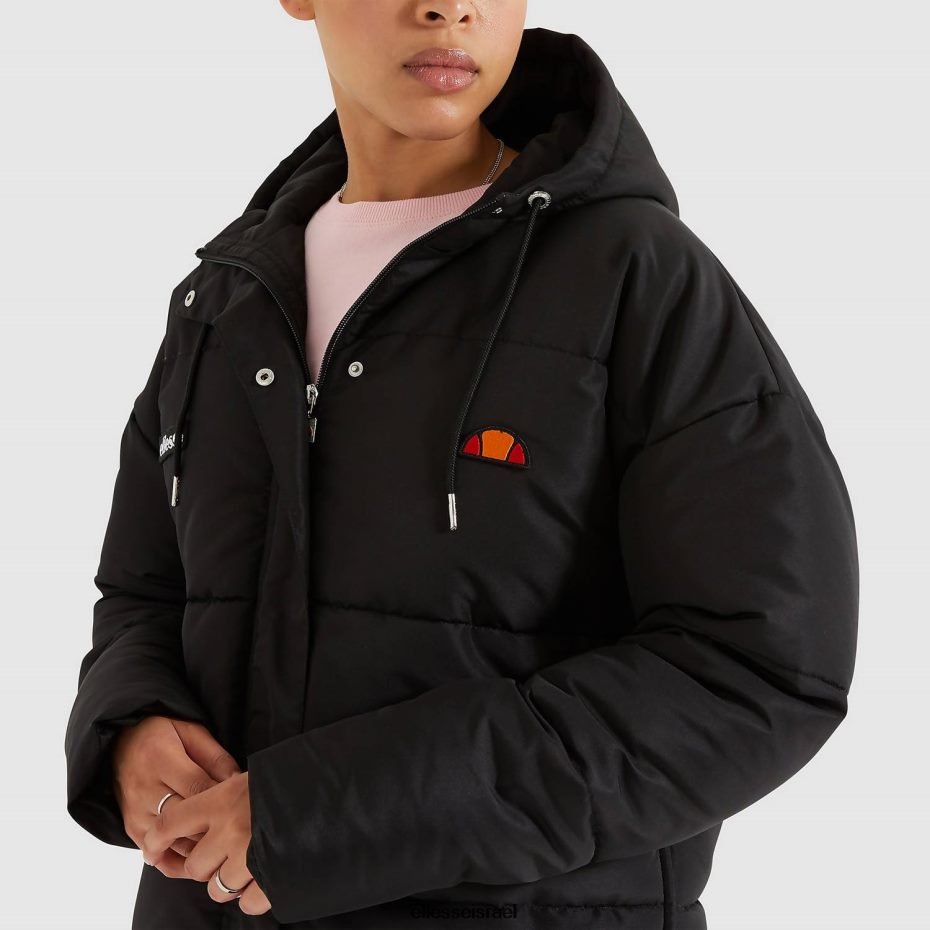 Ellesse הַלבָּשָׁה שָׁחוֹר נשים ז'קט מרופד פג'ו 8T0ZPV1