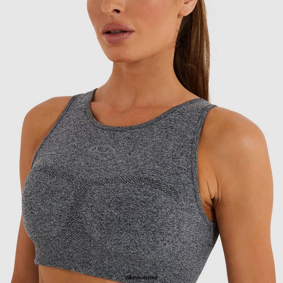 Ellesse הַלבָּשָׁה חוואר אפור נשים אפוד קצוץ בוער 8T0ZPV200