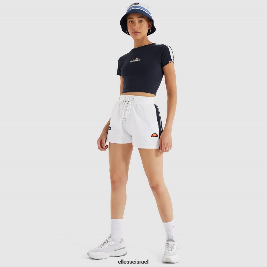 Ellesse הַלבָּשָׁה חיל הים נשים חולצת טריקו קצוצה לאטוס 8T0ZPV207