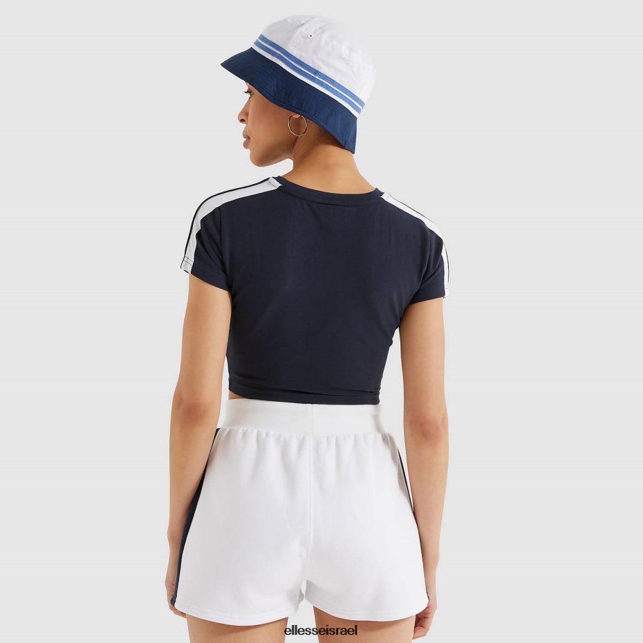 Ellesse הַלבָּשָׁה חיל הים נשים חולצת טריקו קצוצה לאטוס 8T0ZPV207
