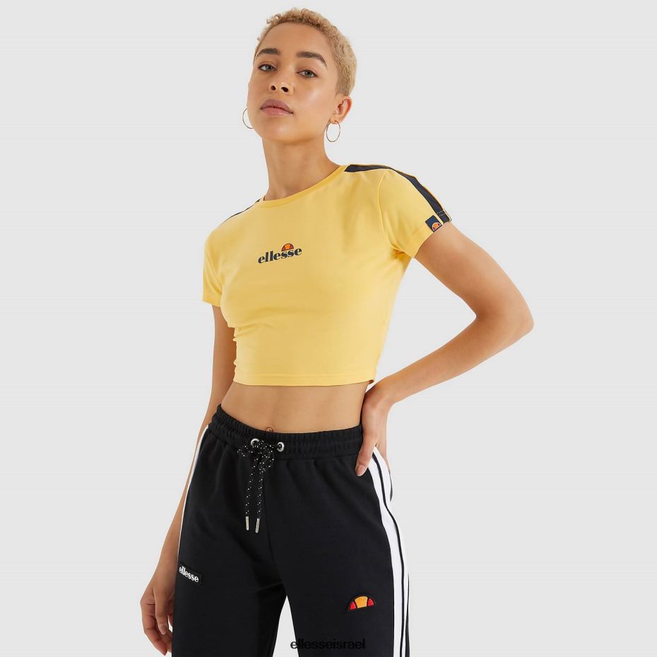 Ellesse הַלבָּשָׁה צהוב נשים חולצת טריקו קצוצה לאטוס 8T0ZPV208