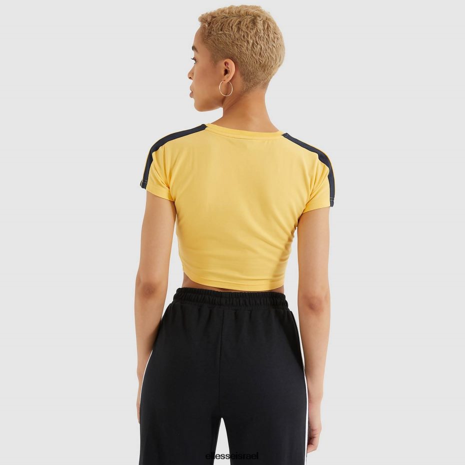 Ellesse הַלבָּשָׁה צהוב נשים חולצת טריקו קצוצה לאטוס 8T0ZPV208
