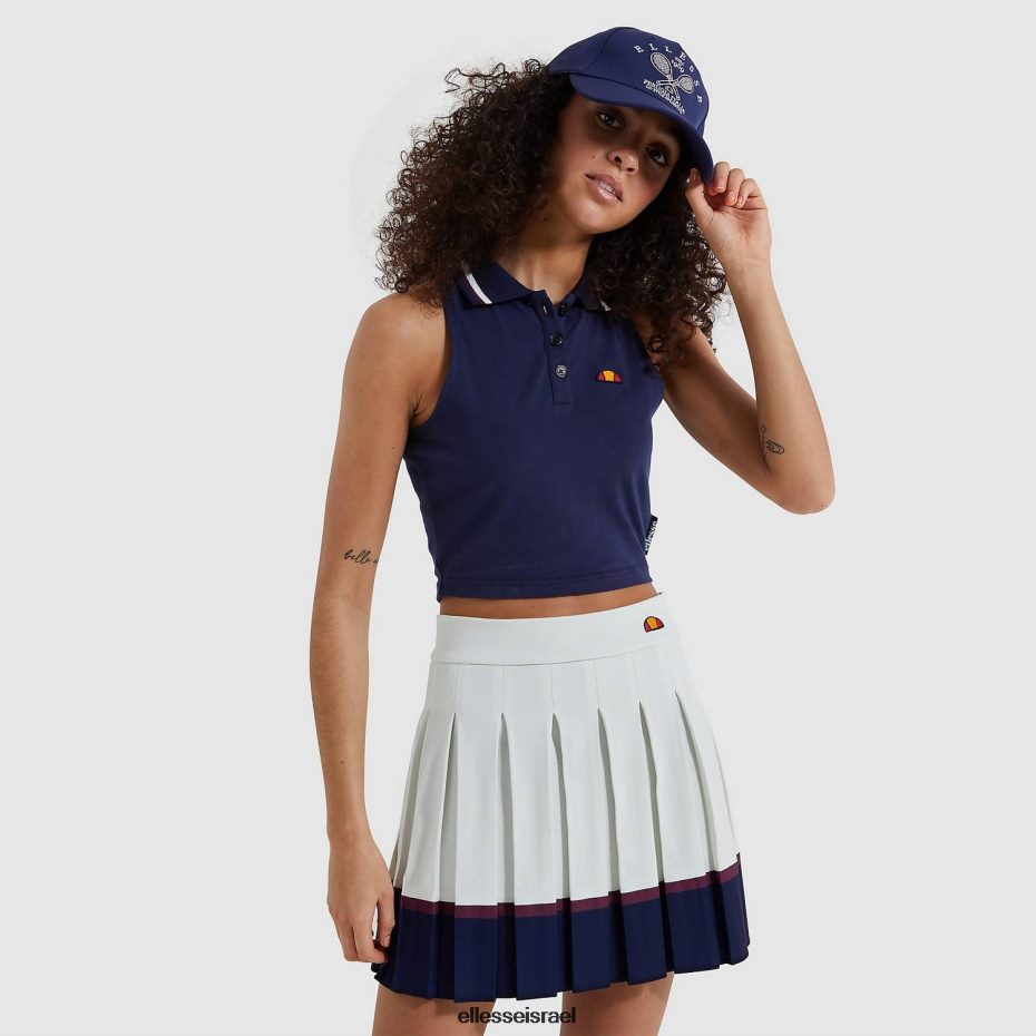 Ellesse הַלבָּשָׁה חיל הים נשים אפוד קצוץ על גבי 8T0ZPV213