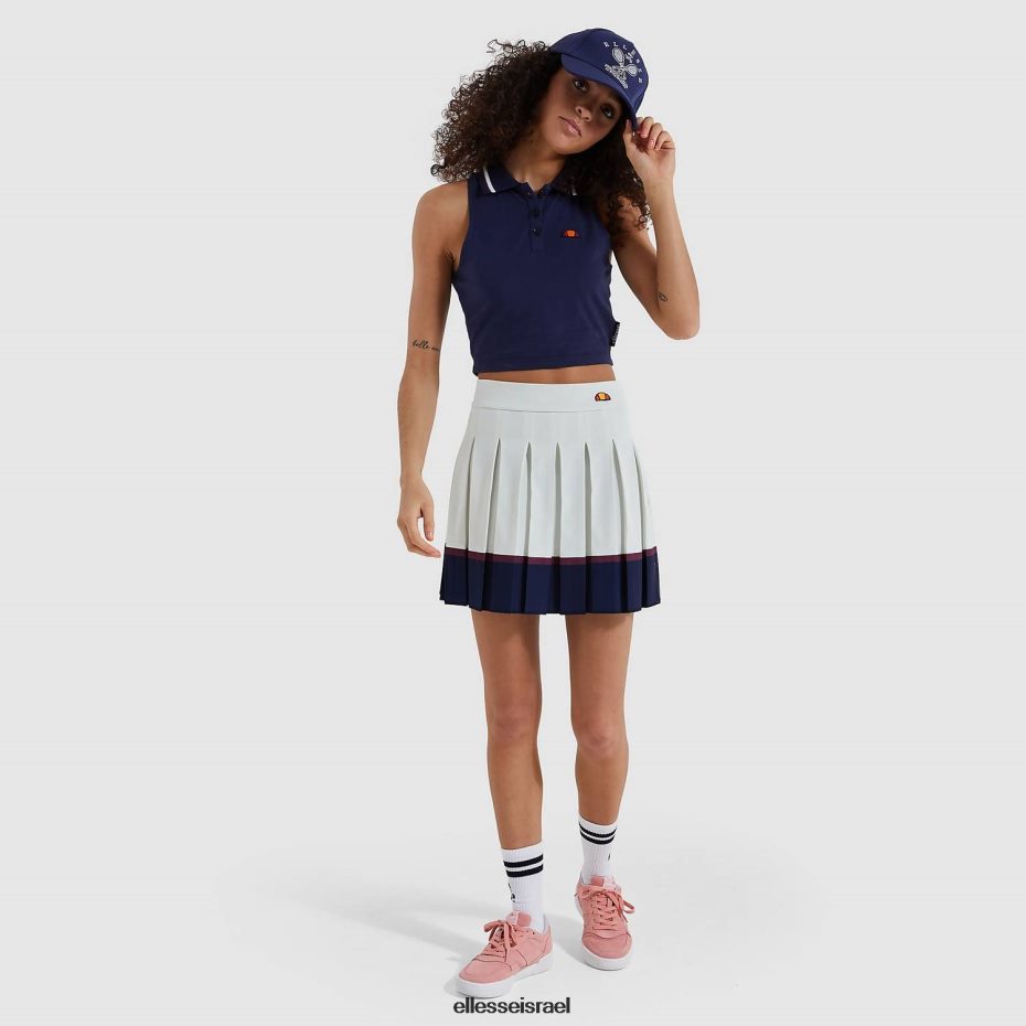 Ellesse הַלבָּשָׁה חיל הים נשים אפוד קצוץ על גבי 8T0ZPV213