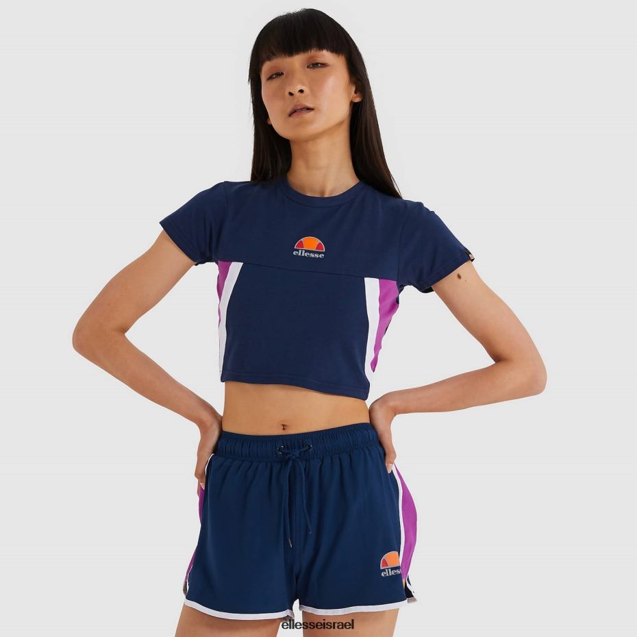 Ellesse הַלבָּשָׁה חיל הים נשים חולצת טריקו של מתיה קרופ 8T0ZPV216