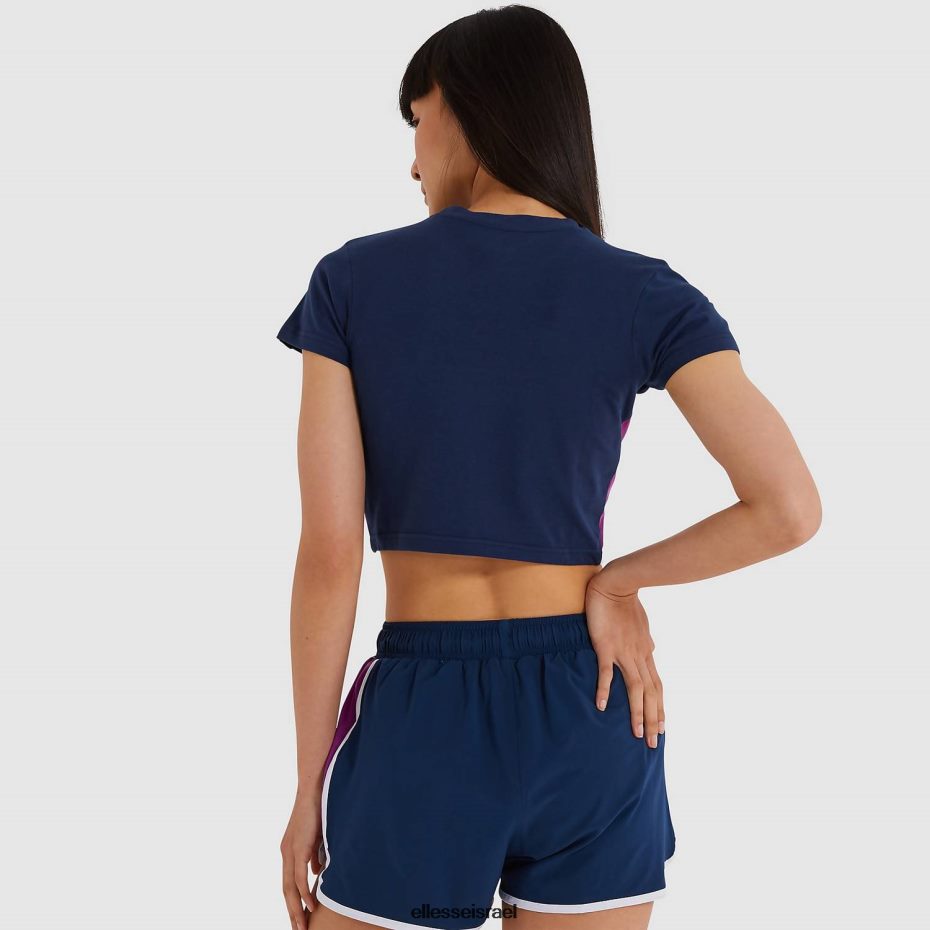 Ellesse הַלבָּשָׁה חיל הים נשים חולצת טריקו של מתיה קרופ 8T0ZPV216