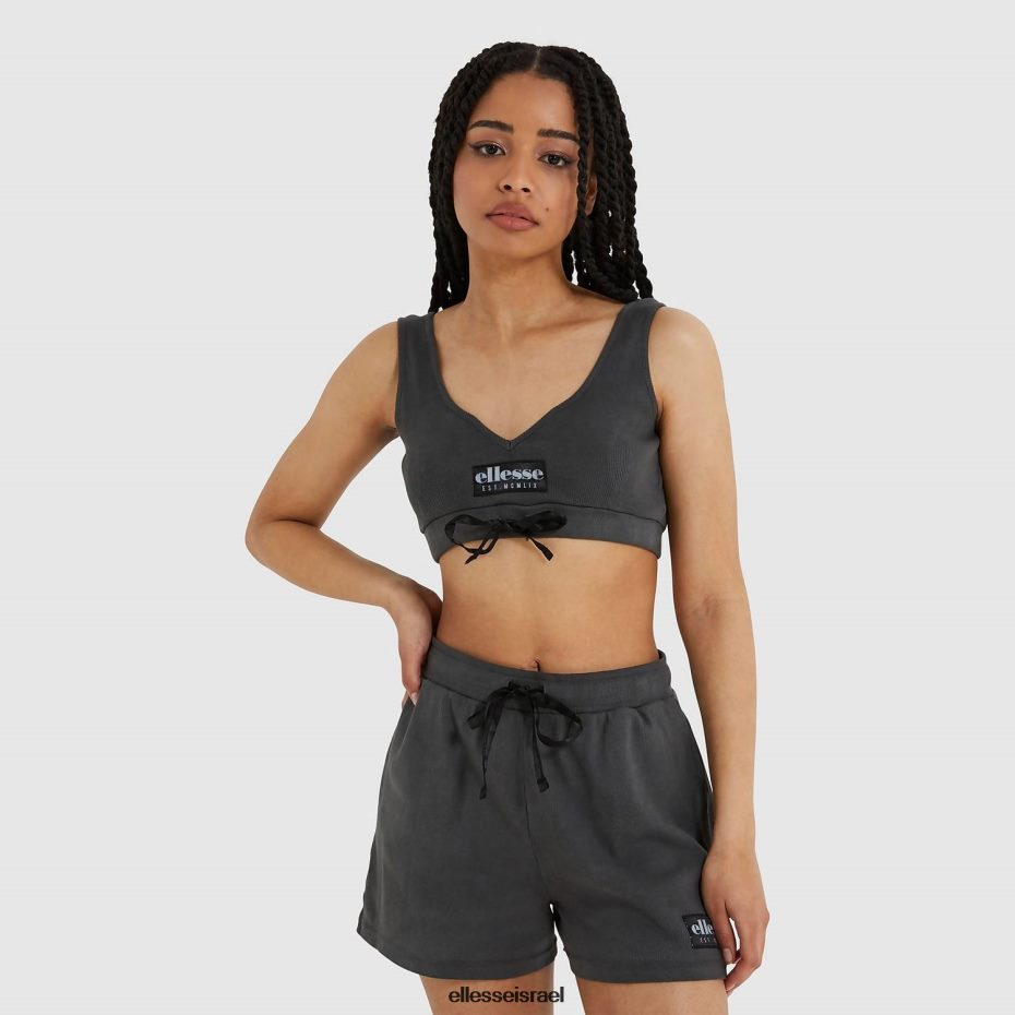 Ellesse הַלבָּשָׁה שָׁחוֹר נשים חולצת חזייה אורגנית 8T0ZPV219