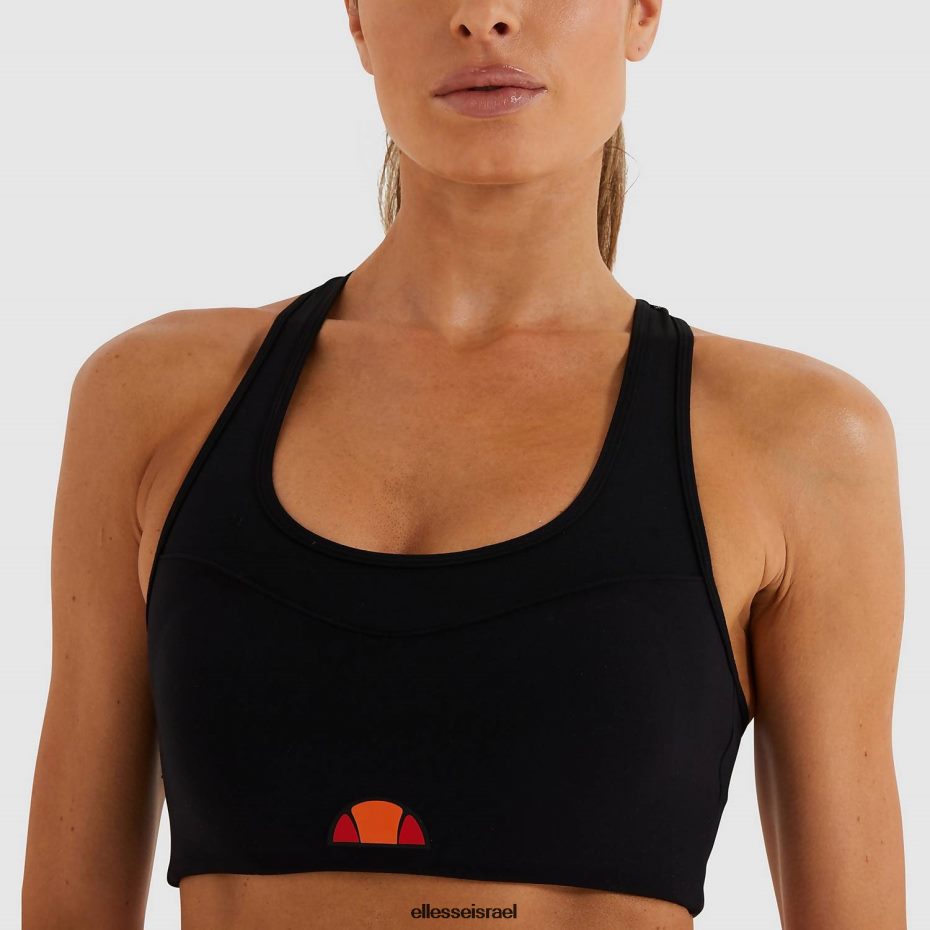 Ellesse הַלבָּשָׁה שָׁחוֹר נשים עליונית חזייה לוהטת 8T0ZPV230