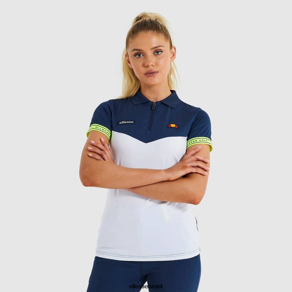 Ellesse הַלבָּשָׁה לבן נשים חולצת פולו של מיטרו 8T0ZPV235