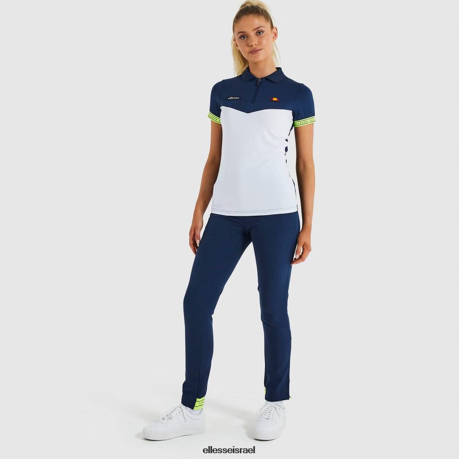 Ellesse הַלבָּשָׁה לבן נשים חולצת פולו של מיטרו 8T0ZPV235