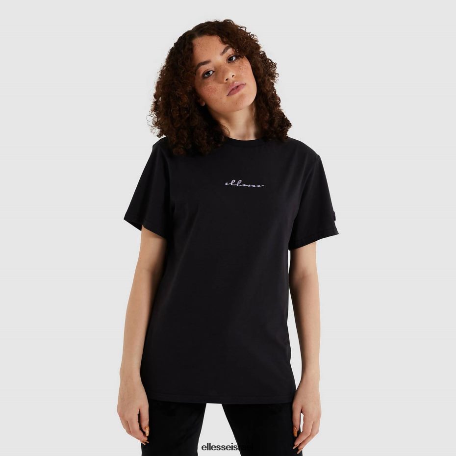 Ellesse הַלבָּשָׁה שָׁחוֹר נשים טי מירזה שטוף 8T0ZPV238