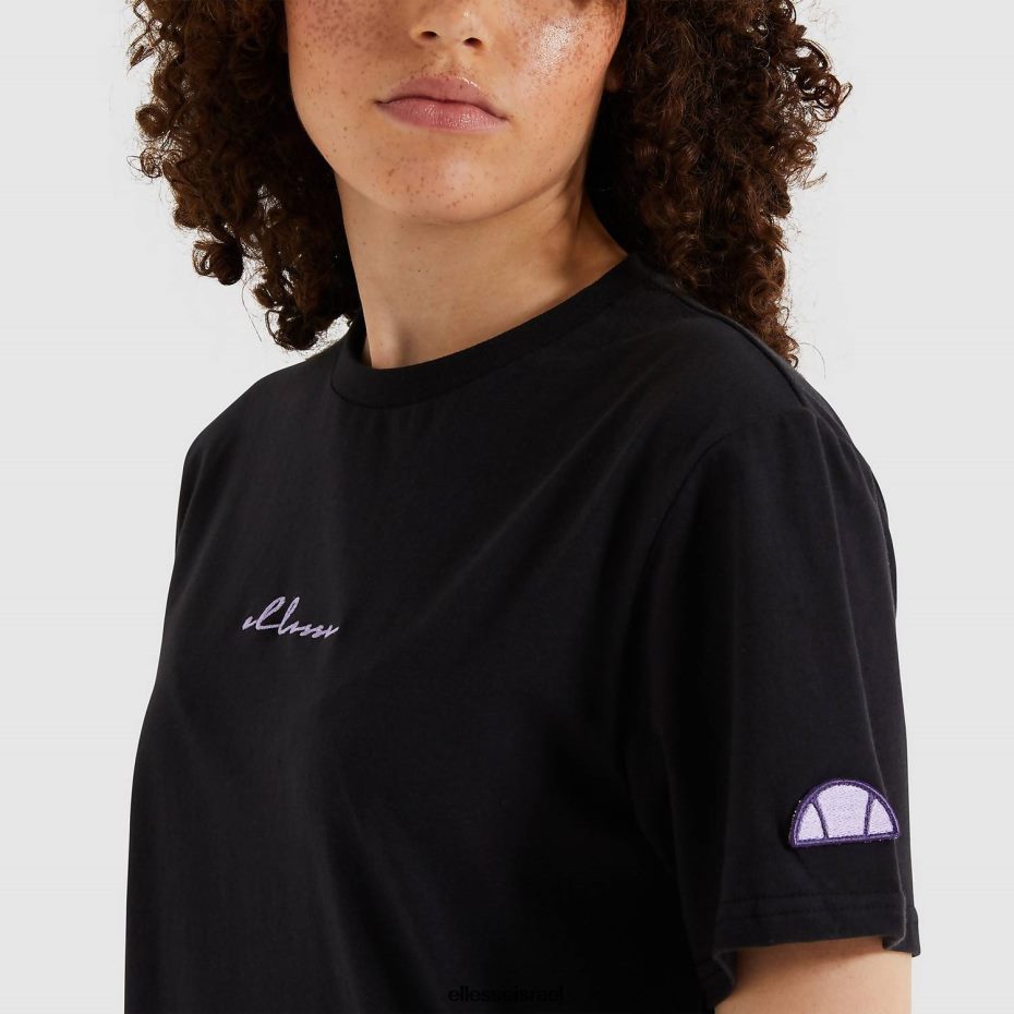 Ellesse הַלבָּשָׁה שָׁחוֹר נשים טי מירזה שטוף 8T0ZPV238