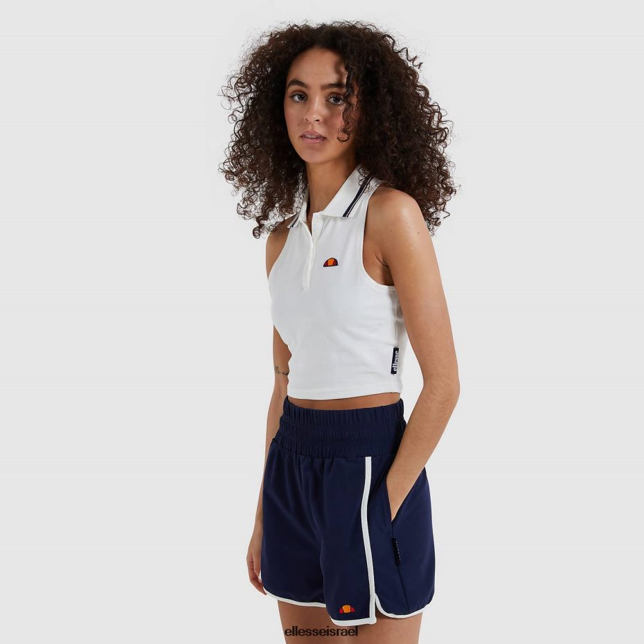 Ellesse הַלבָּשָׁה צבע קרם נשים אפוד קצוץ על גבי 8T0ZPV239