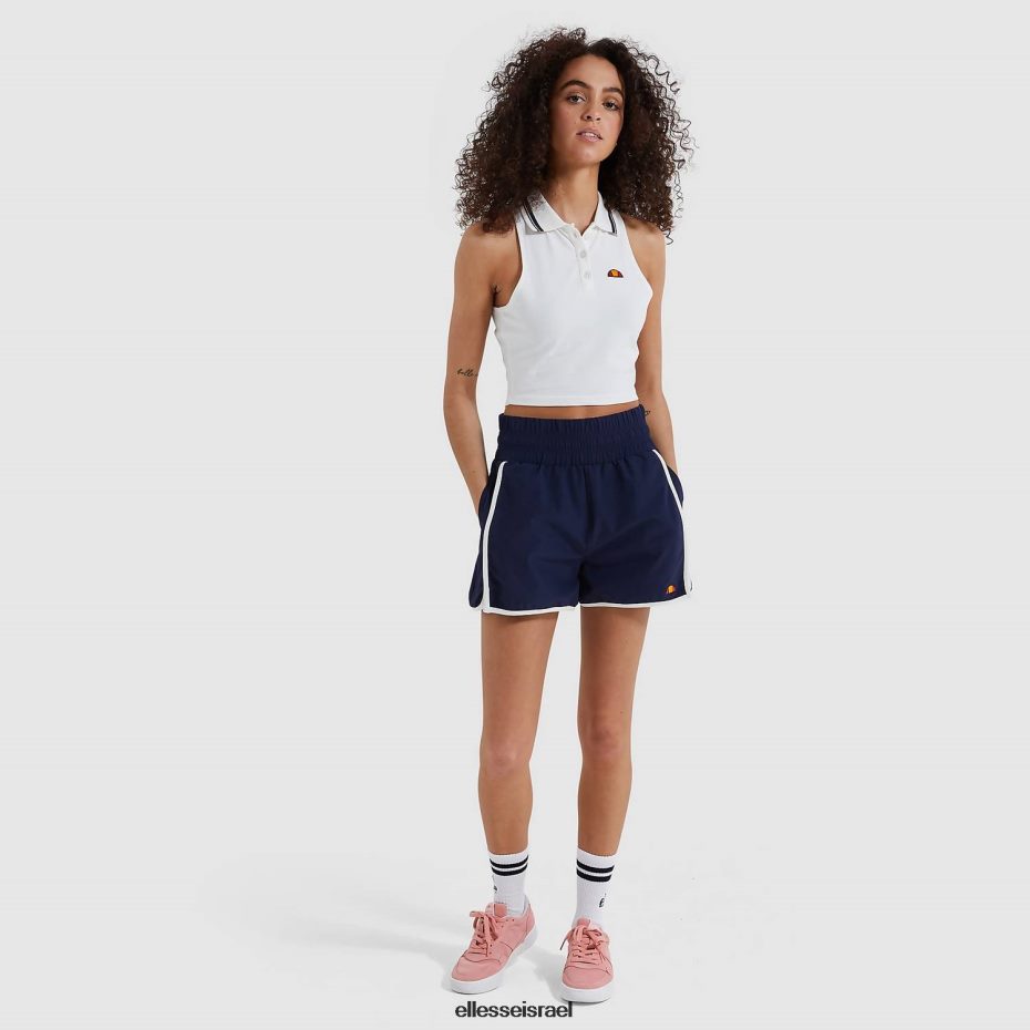 Ellesse הַלבָּשָׁה צבע קרם נשים אפוד קצוץ על גבי 8T0ZPV239