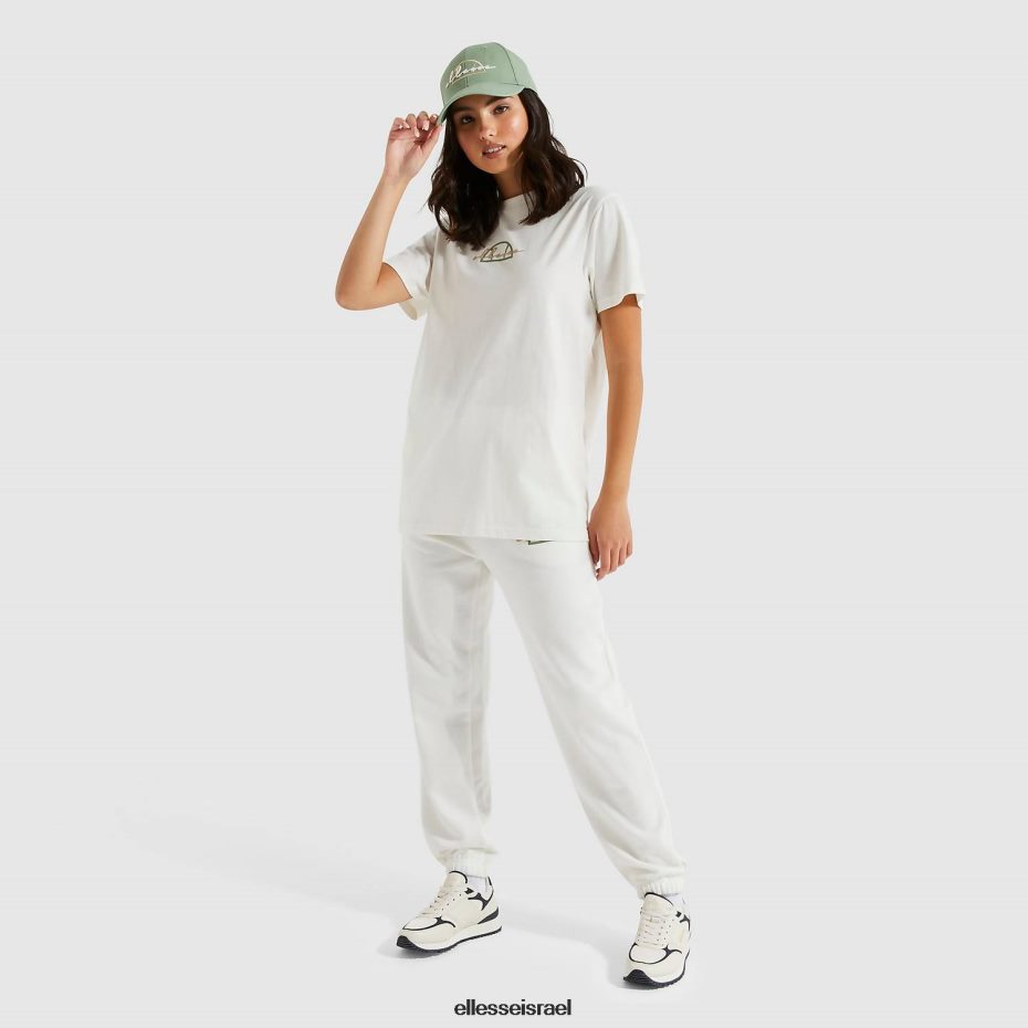 Ellesse הַלבָּשָׁה צבע קרם נשים חולצת טי אוברסייז של אורנצו 8T0ZPV241