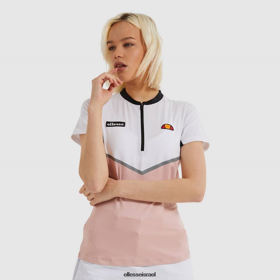 Ellesse הַלבָּשָׁה וָרוֹד נשים חולצת פולו של דוראלי 8T0ZPV245