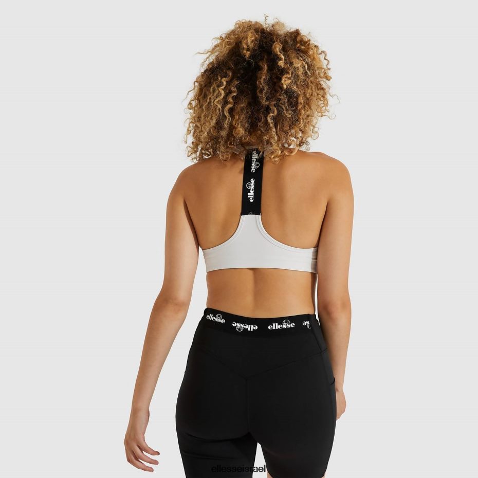 Ellesse הַלבָּשָׁה צבע קרם נשים חלק עליון חזיית לוצ'יולה לבן 8T0ZPV246