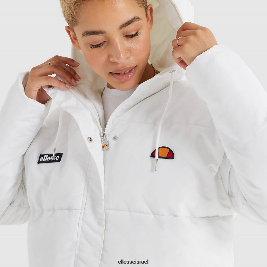 Ellesse הַלבָּשָׁה לבן נשים ז'קט מרופד פג'ו 8T0ZPV2