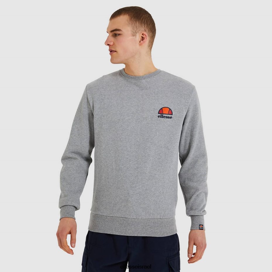 Ellesse הַלבָּשָׁה חוואר אפור גברים סווטשירט דיבריה 8T0ZPV307