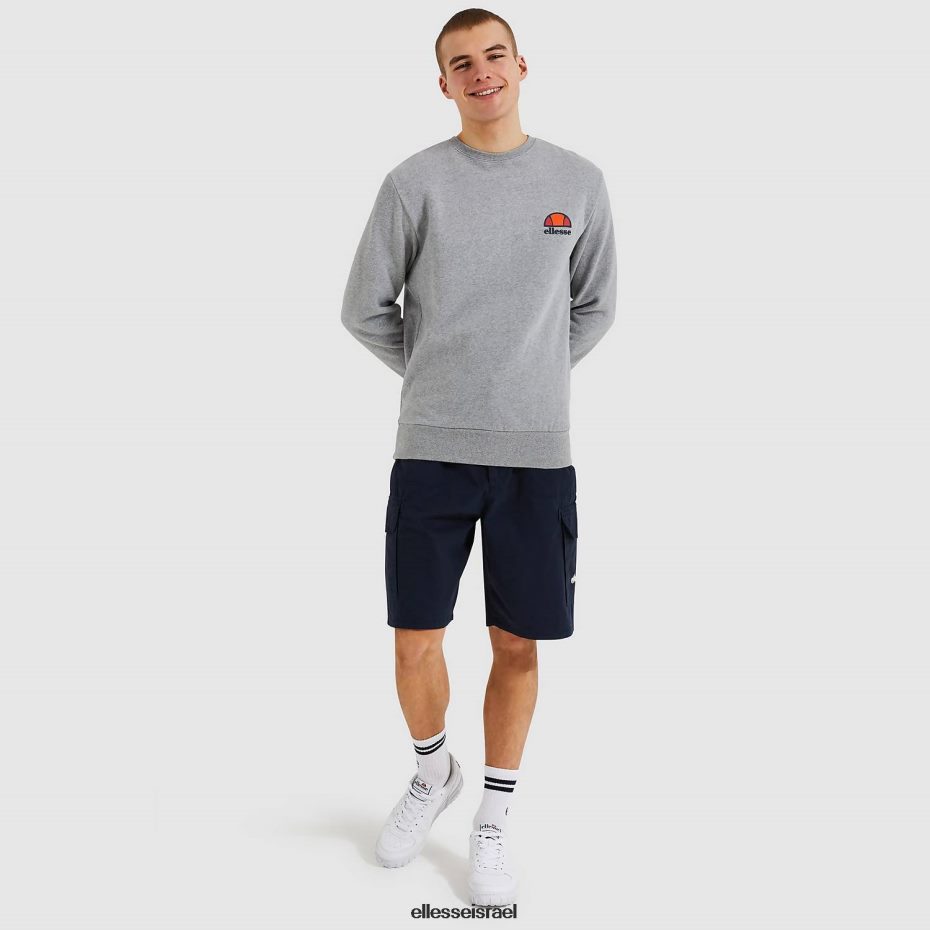Ellesse הַלבָּשָׁה חוואר אפור גברים סווטשירט דיבריה 8T0ZPV307