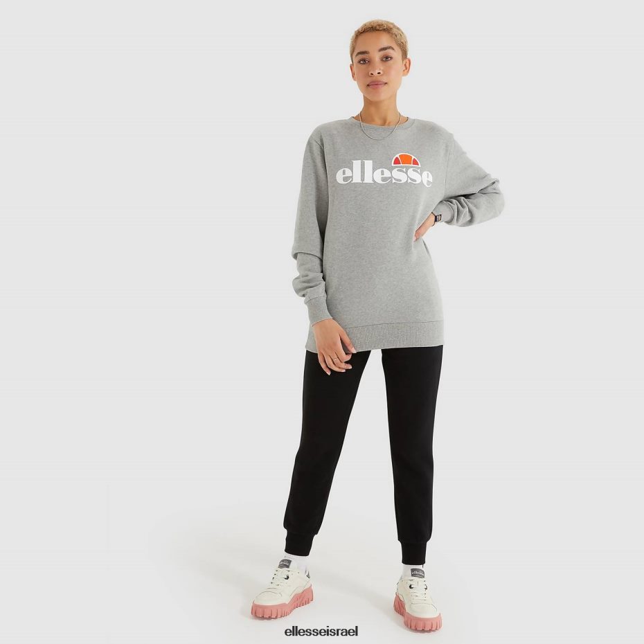 Ellesse הַלבָּשָׁה אפור נשים אגטה סווטשירט חוואר 8T0ZPV30