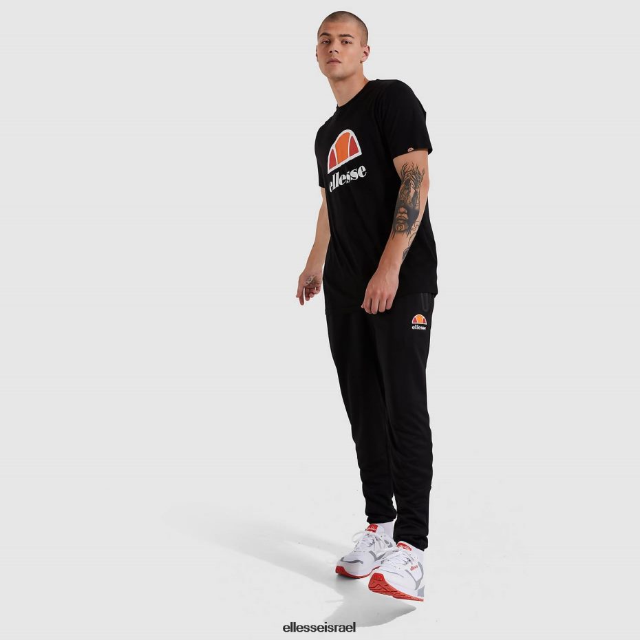 Ellesse הַלבָּשָׁה שָׁחוֹר גברים מכנסי מסלול גוידו 8T0ZPV329