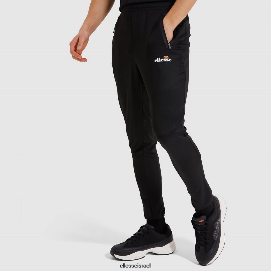Ellesse הַלבָּשָׁה שָׁחוֹר גברים מכנסי מסלול גוידו 8T0ZPV329