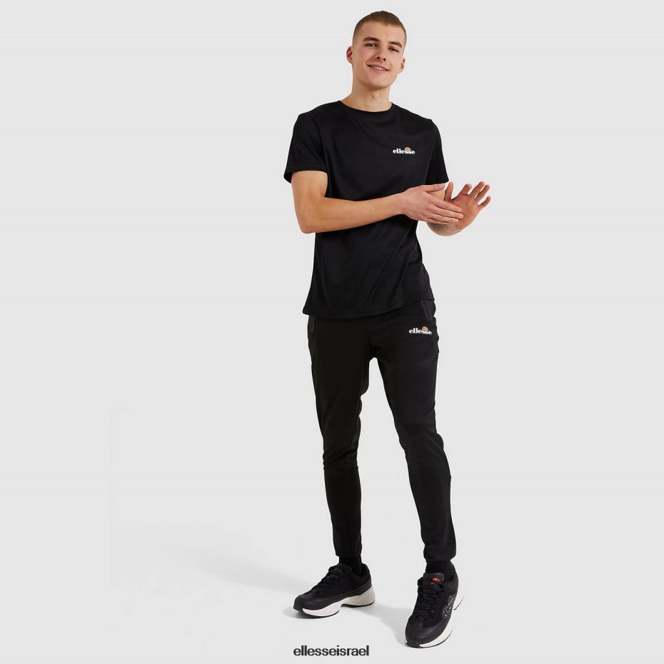 Ellesse הַלבָּשָׁה שָׁחוֹר גברים מכנסי מסלול גוידו 8T0ZPV329