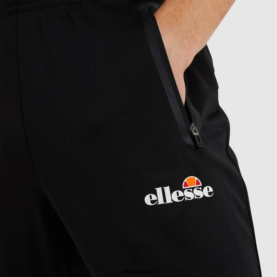 Ellesse הַלבָּשָׁה שָׁחוֹר גברים מכנסי מסלול גוידו 8T0ZPV329