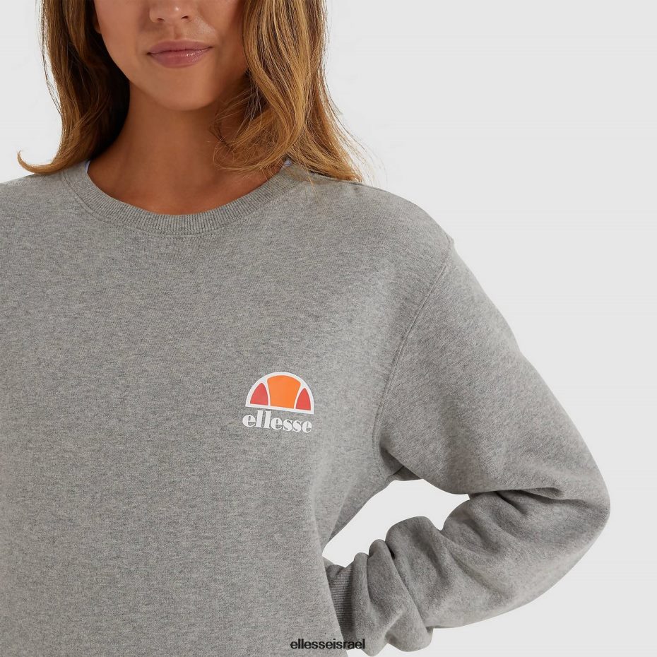Ellesse הַלבָּשָׁה חוואר אפור נשים סווטשירט של האברפורד אפור 8T0ZPV32
